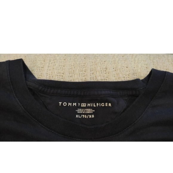 Tommy Hilfiger Navy Blue Graffiti T-Shirt Men's XL - Picture 3 of 3